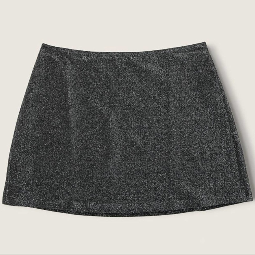 VICTORIA'S SECRET PINK Shimmer Swim Mini Skirt Black 🖤